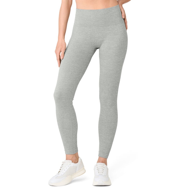 Lemon Ladies Ribbed Legging 2 Pack in Grey