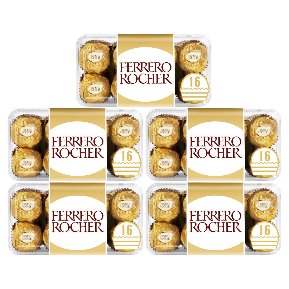 Ferrero Rocher Chocolate Gift Box, 5 x 200g