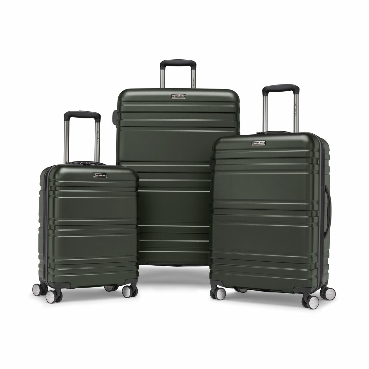 Samsonite Parallax 3 Piece Hardside Luggage Set in Green