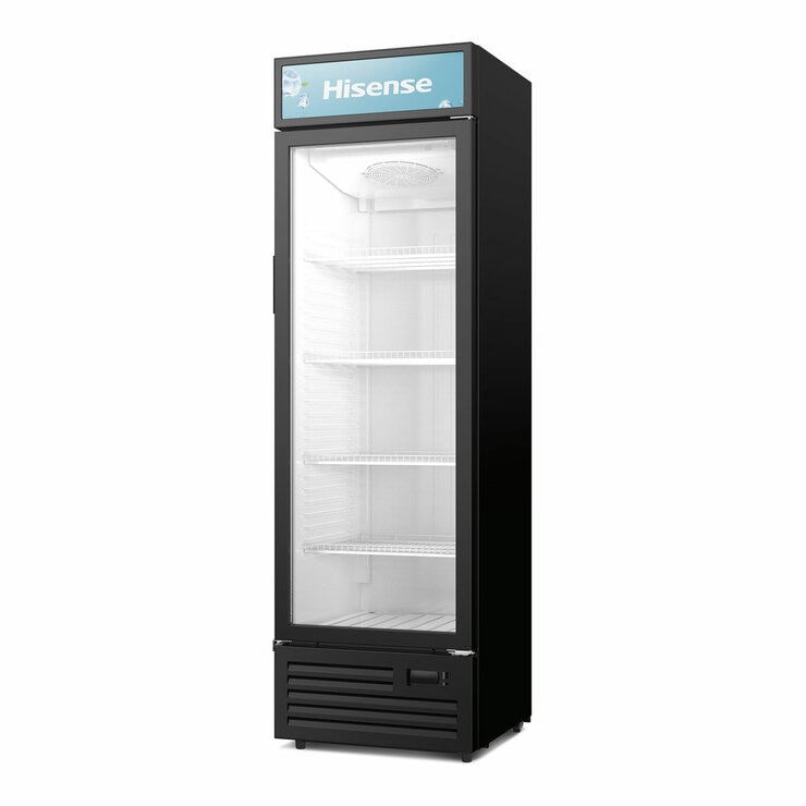 Hisense CPC381N7ABD, 343L Single Door Commercial Beverage Fridge, D Rated in Black