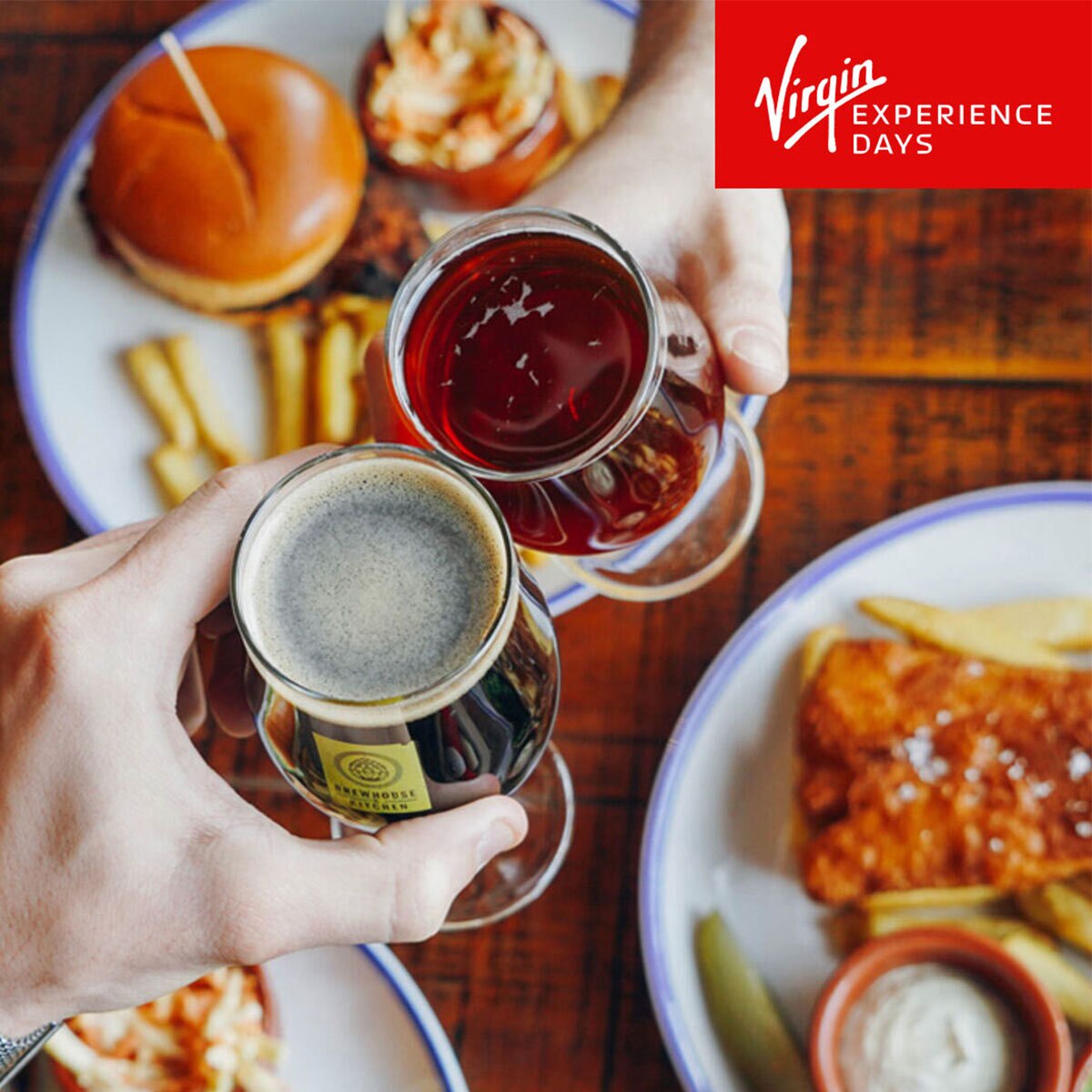 Virgin Experience Days Beer Masterclass with Gourmet Burger Meal for Two People (18 Years +)