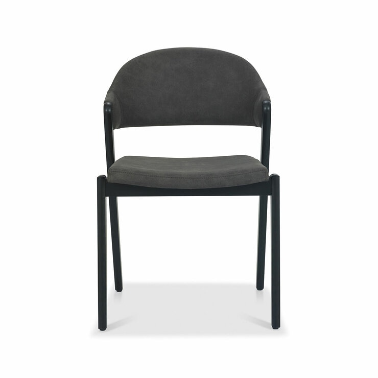 Bentley Designs Camden Peppercorn Grey Fabric Dining Chair, 2 Pack Bentley Designs Camden Peppercorn Grey Fabric Dining Chair, 2 Pack