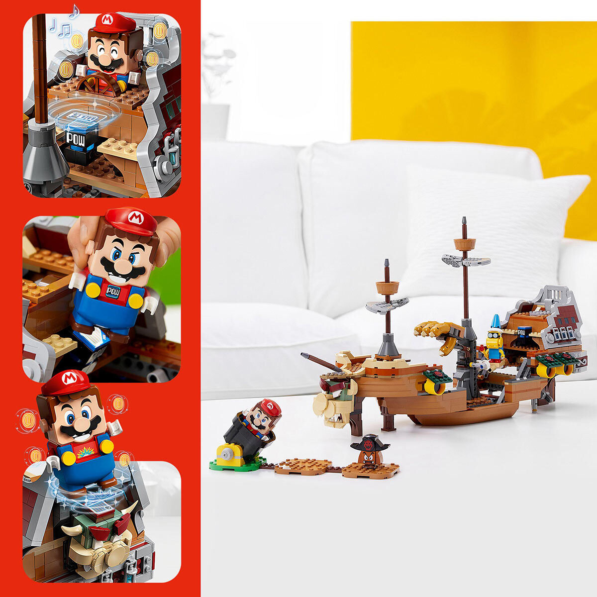 Buy LEGO Super Mario Bowser's Airship Expansion Set Details4 Image at Costco.co.uk