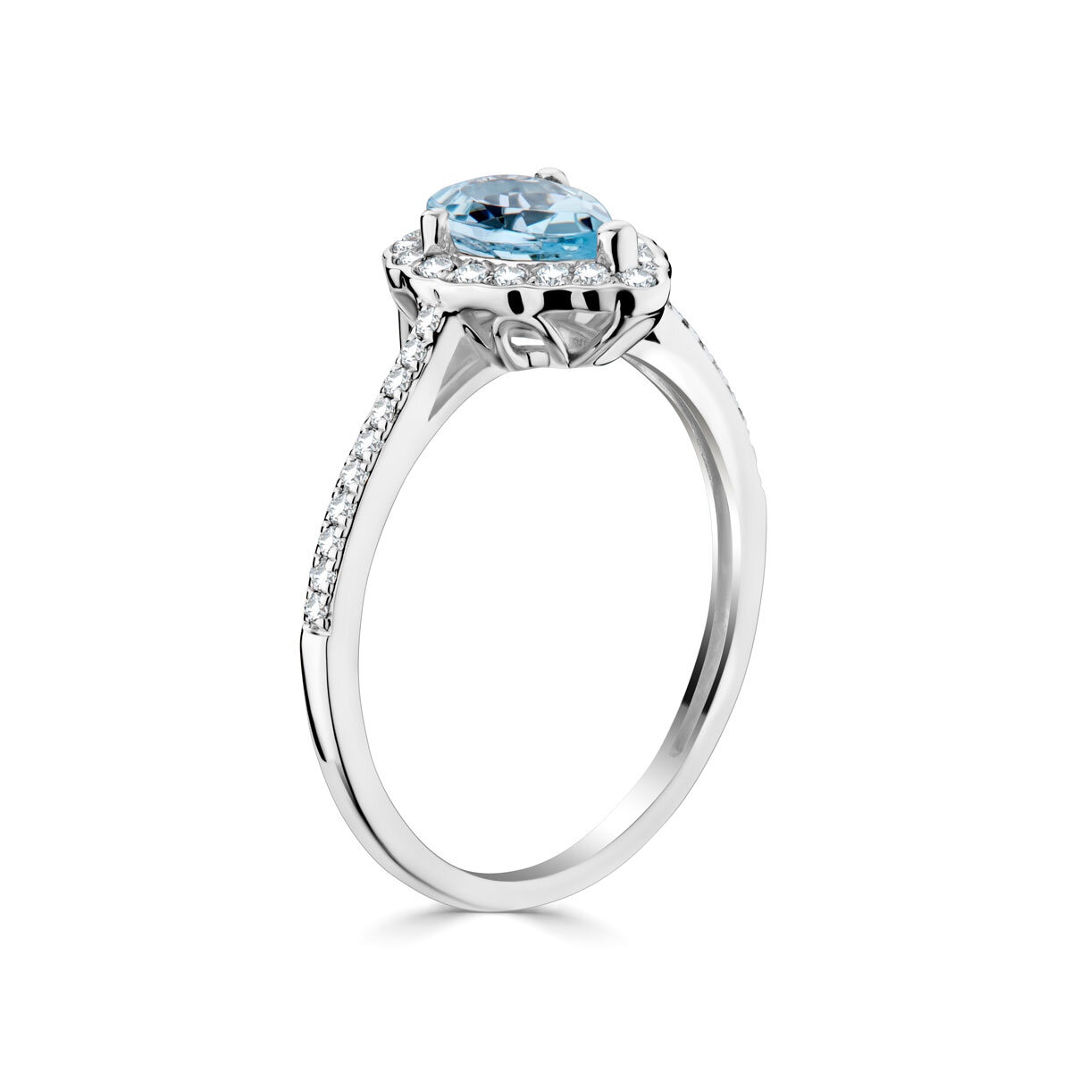Aquamarine ring sales white gold costco