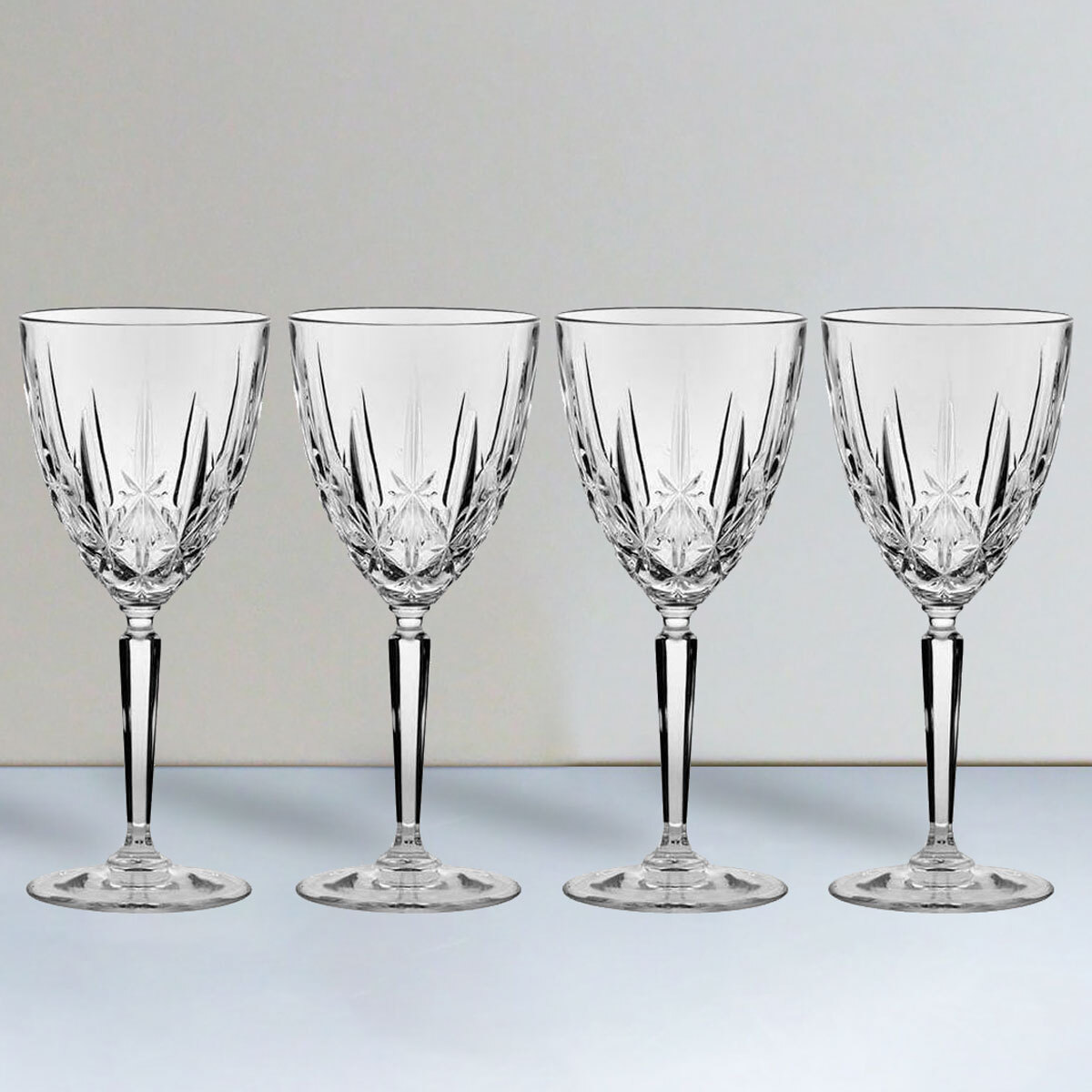 Waterford Marquis Sparkle Crystal Goblet Glasses, 4 Pack