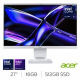 Acer S27-B, Intel Core Ultra 5, 16GB RAM, 512GB SSD, 27 Inch All in One Desktop PC, DQ.BSAEK.001