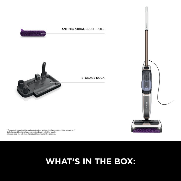 Annotated image of Shark Steam Pickup