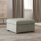 Thomasville Tisdale Beige Fabric Storage Ottoman Thomasville Tisdale Beige Fabric Storage Ottoman