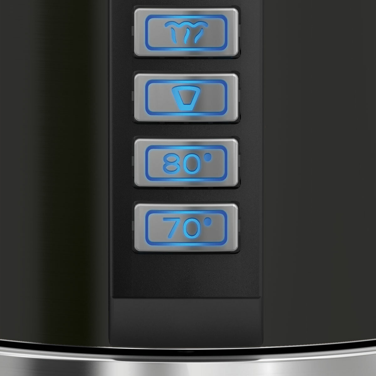 Close up of different temperature buttons Close up of different temperature buttons