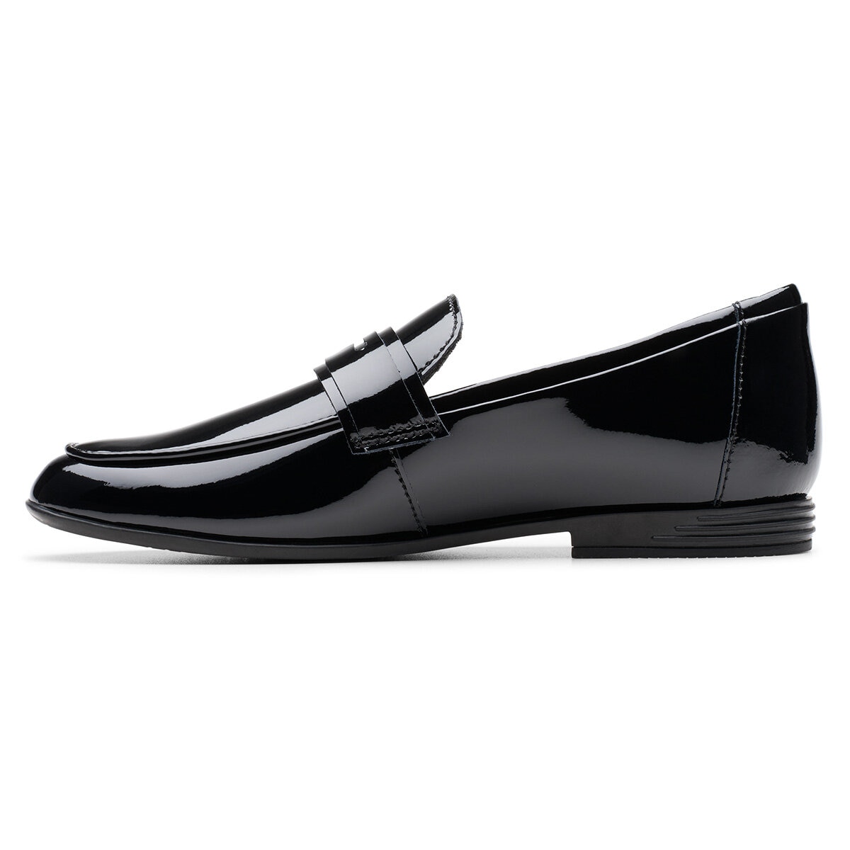 Clarks Kids Finja Bright Black Patent Shoes Clarks Kids Finja Bright Black Patent Shoes