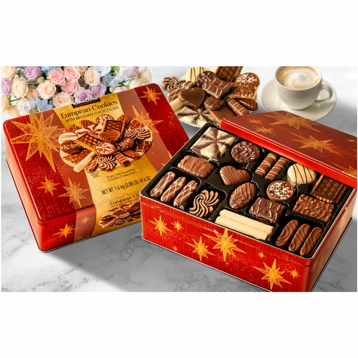 Kirkland Signature European Cookies with Belgian Chocolate, 1.4kg Kirkland Signature European Cookies with Belgian Chocolate, 1.4kg