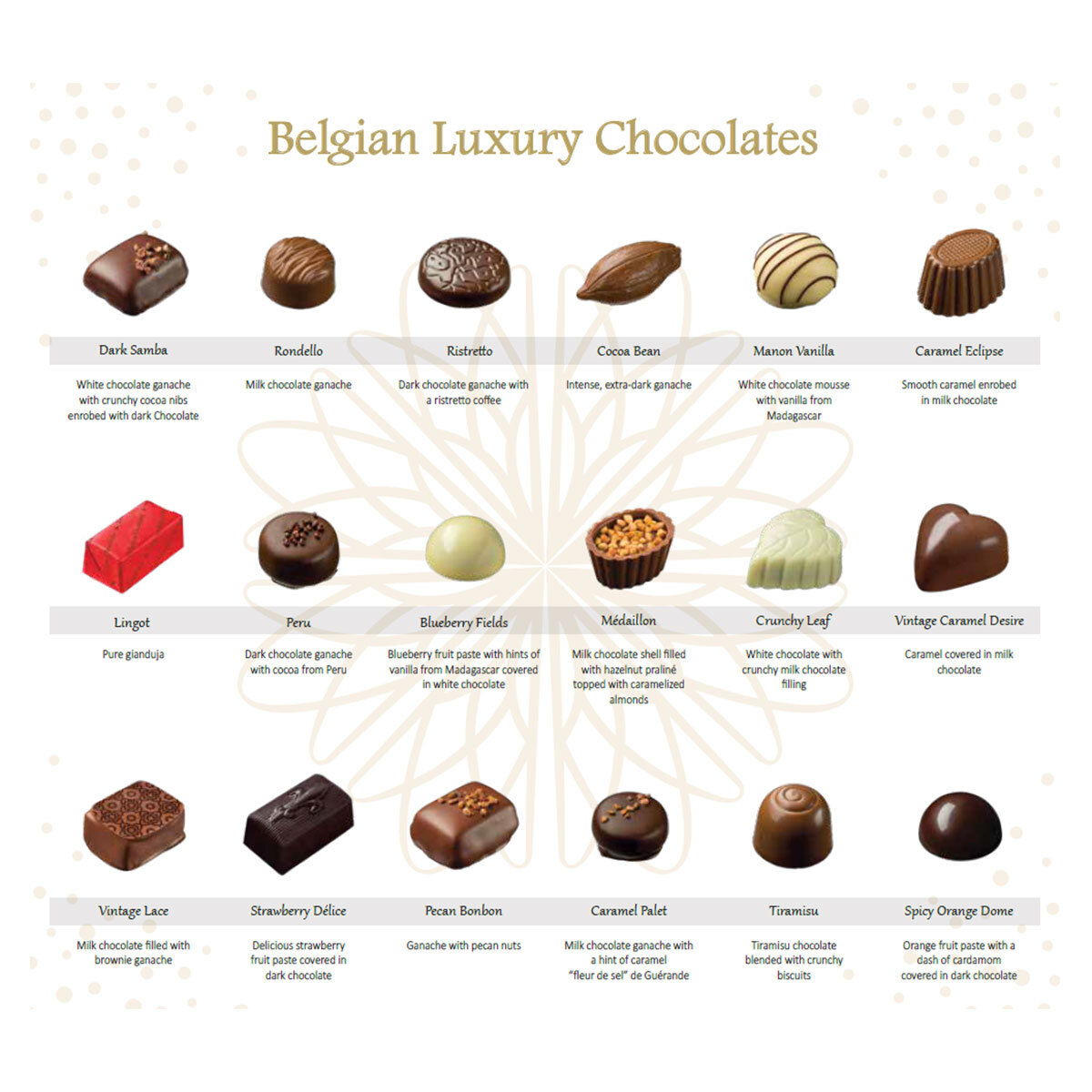 Kirkland Signature Luxury Belgian Chocolates in Gold Gift Box, 570g