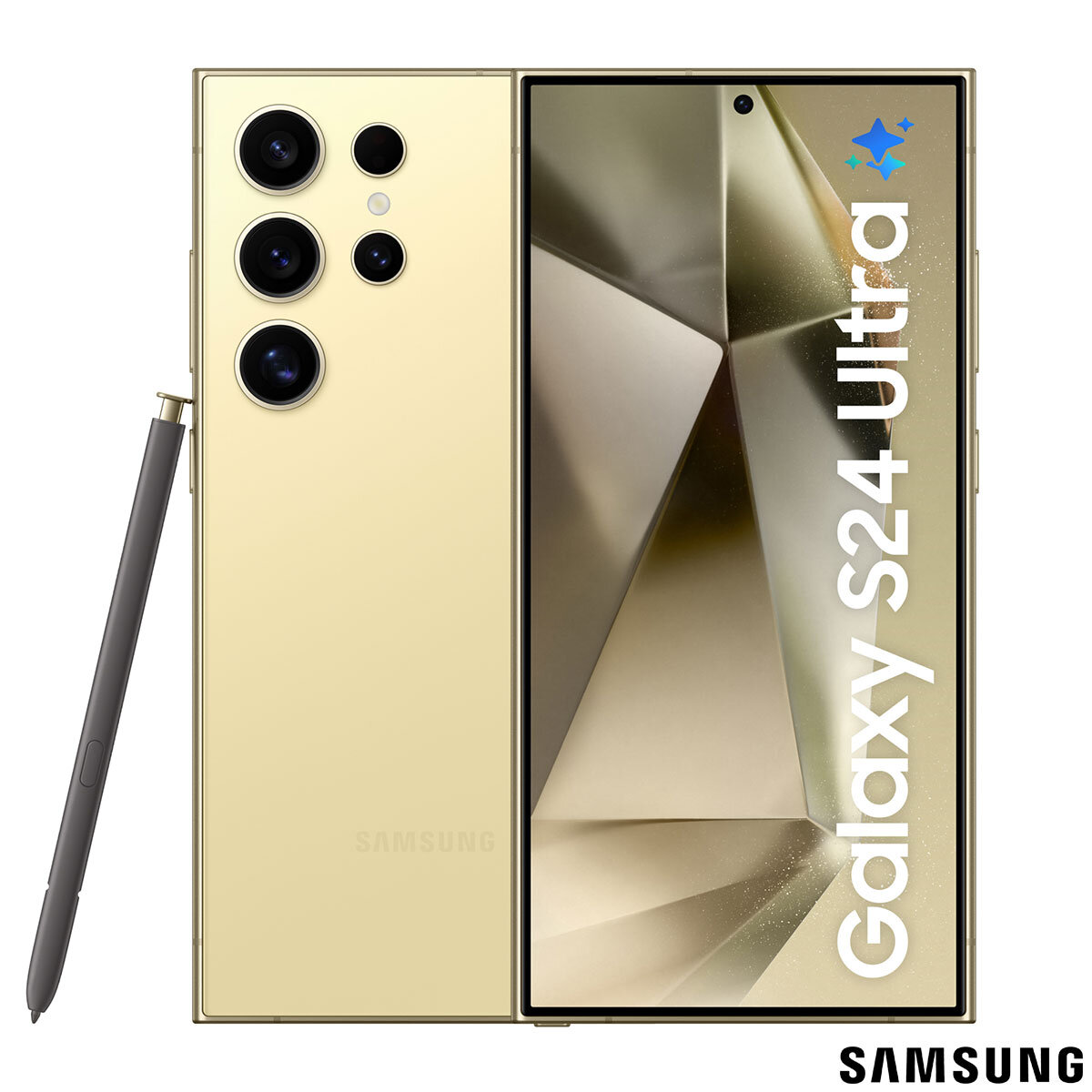 Samsung Galaxy S24 Ultra, 256GB Sim Free Mobile Phone in Titanium Yellow, SM-S928BZYGEUB