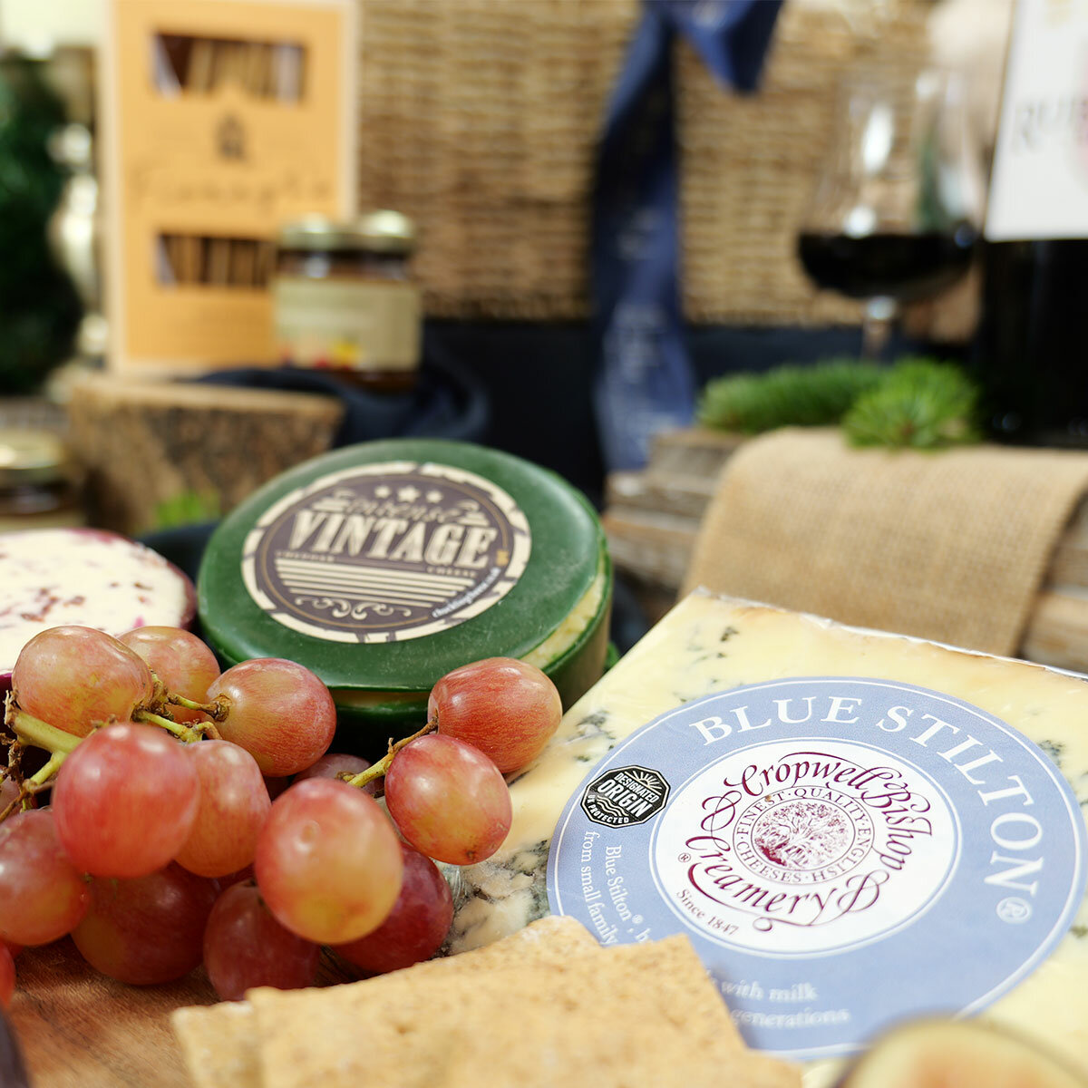 The Ruby Port & Stilton Christmas Hamper