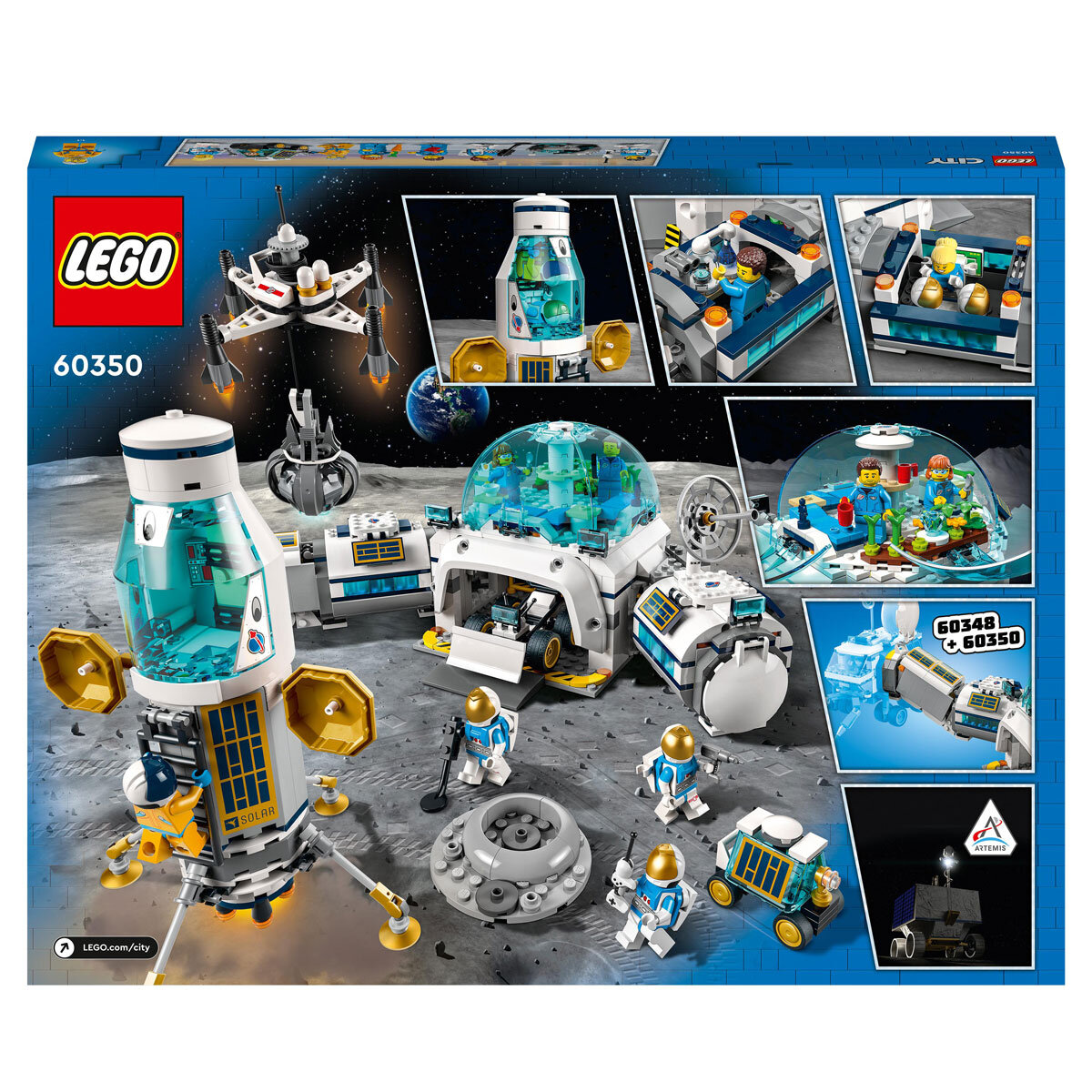 Buy LEGO City Space Lunar Research Base Back of Box Image at Costco.co.uk