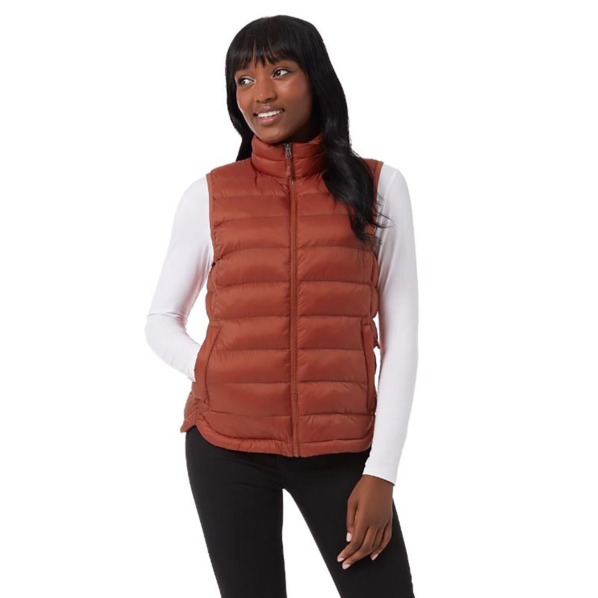 32 Degrees Ladies Vest in Burnt Orange | Costco UK