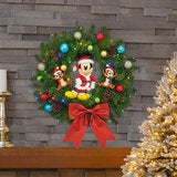 22 inch Disney Holiday Wreath With LED Lights 22 inch Disney Holiday Wreath With LED Lights