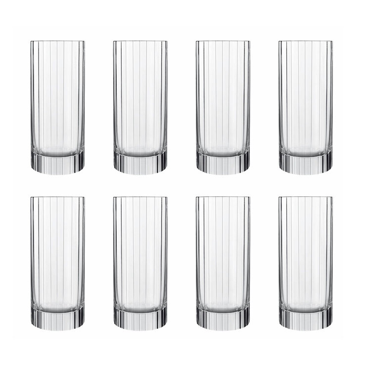 Luigi Bormioli Bach Hi-Ball Glasses, 360ml, 8 Pack