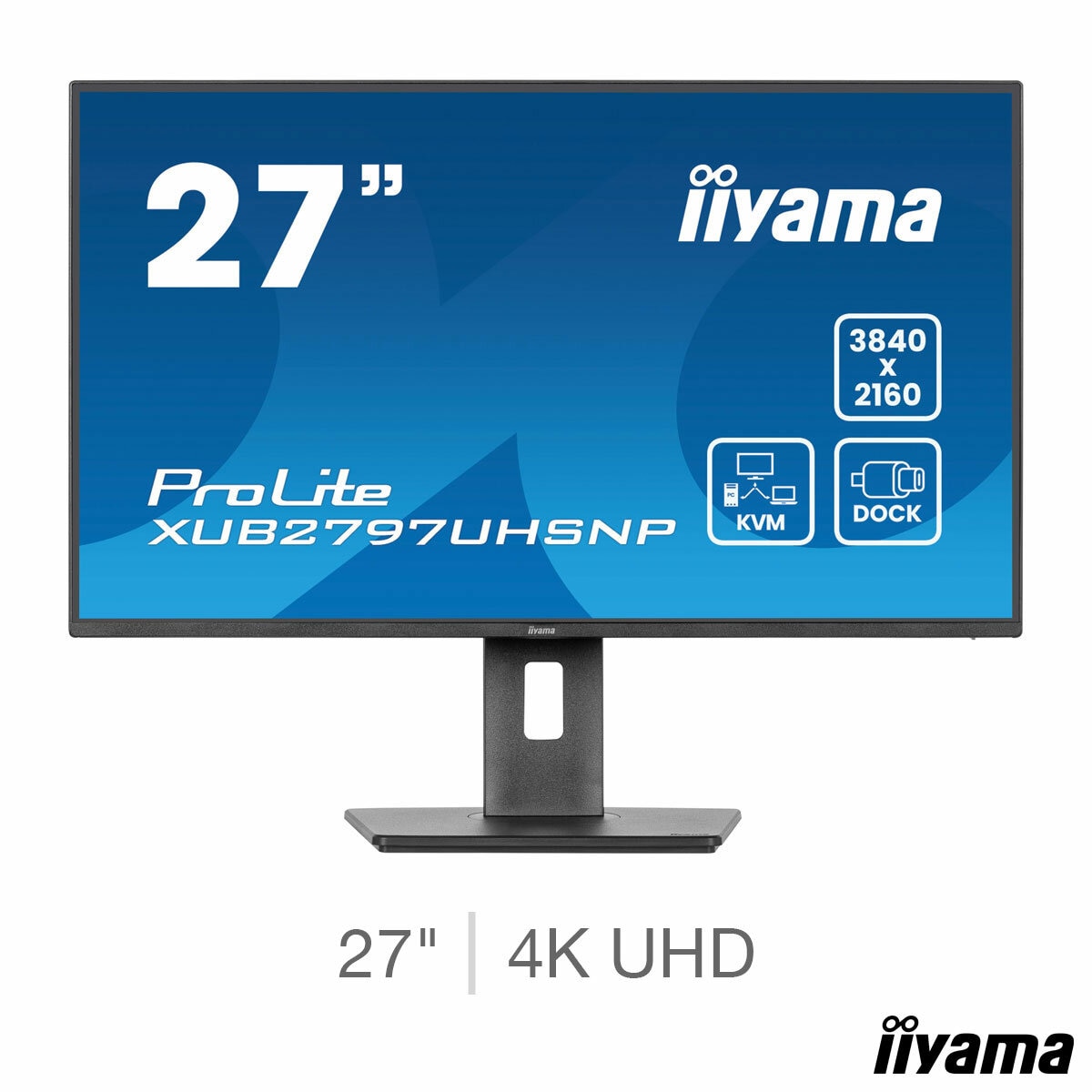 iiyama Prolite, 27 inch, 4K UHD, 60Hz, IPS Monitor, XUB2797UHSNP-B1 iiyama Prolite, 27 inch, 4K UHD, 60Hz, IPS Monitor, XUB2797UHSNP-B1