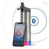 HidrateSpark Steel Vacuum Insulated 620ml Smart Water Bottle in Steel Grey