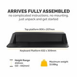 Fellowes Lotus™ Sit-Stand Workstation Fellowes Lotus™ Sit-Stand Workstation