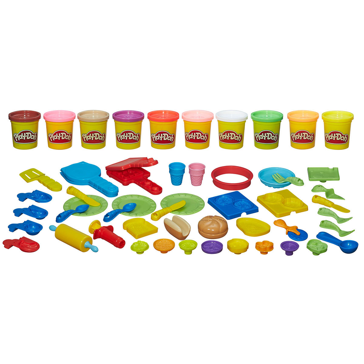 Play-Doh Chef Supreme Set With 40 Accessories + 10 Play-Doh Pots (3+ Years)