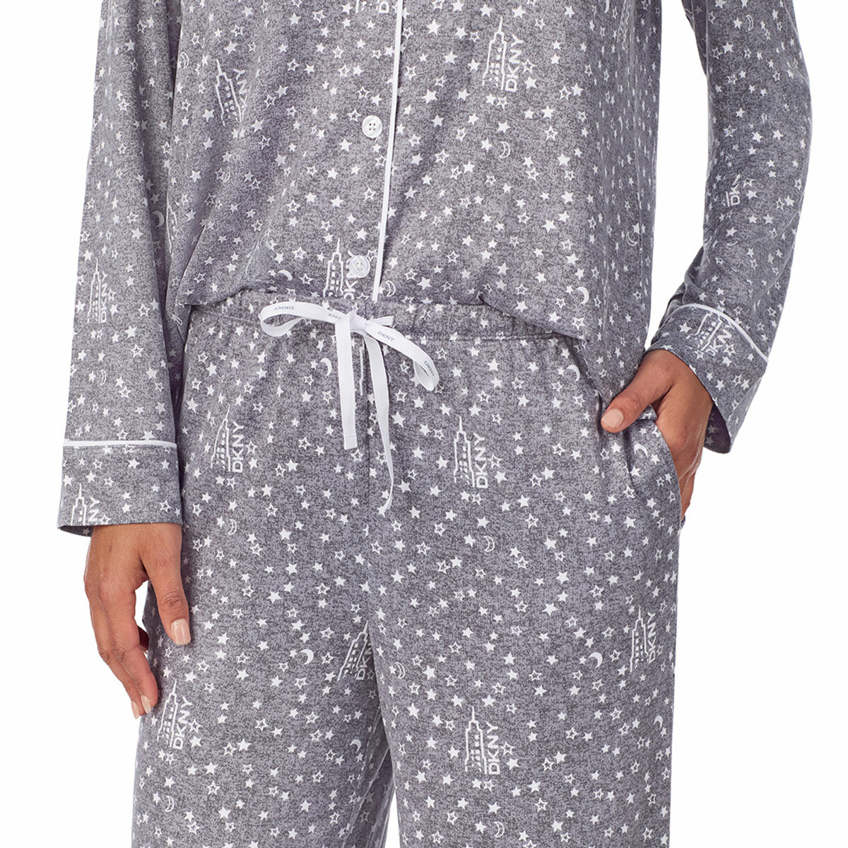DKNY Women's Notch Collar Pyjama Set DKNY Women's Notch Collar Pyjama Set