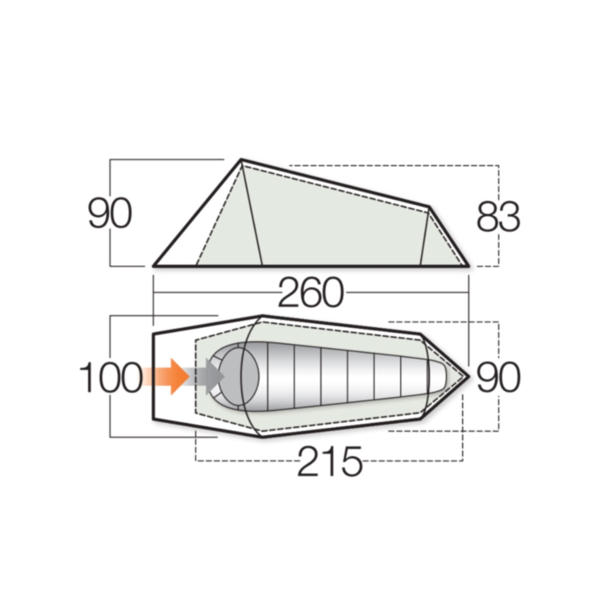 Vango Helix 100 1 Person Tent