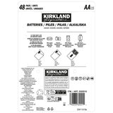Kirkland Signature Alkaline AA Batteries - 48 Pack Kirkland Signature Alkaline AA Batteries - 48 Pack