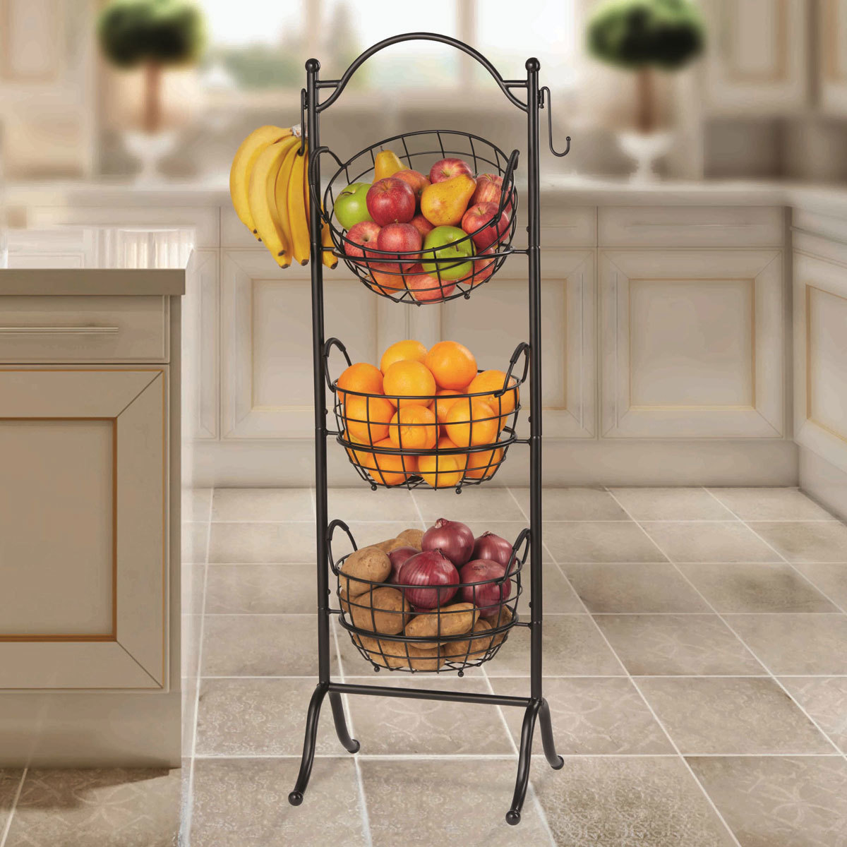 3Tier Storage Basket with Stand Costco UK