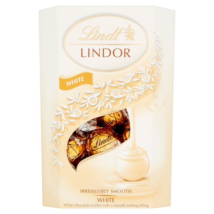Lindt Lindor Assortment Milk & White, 4 x 200g