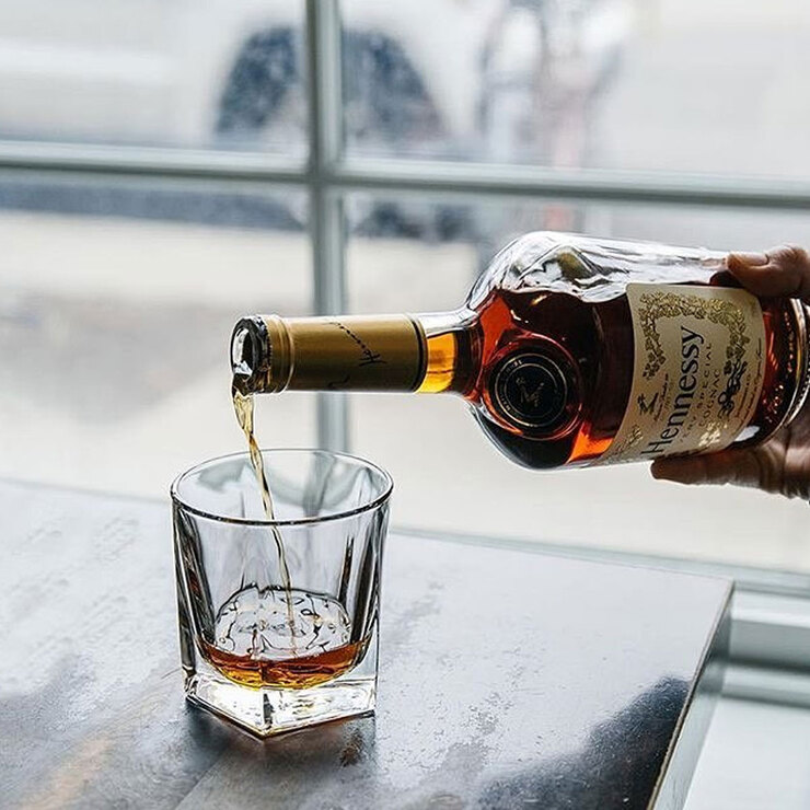 Lifestyle image of drink being poured