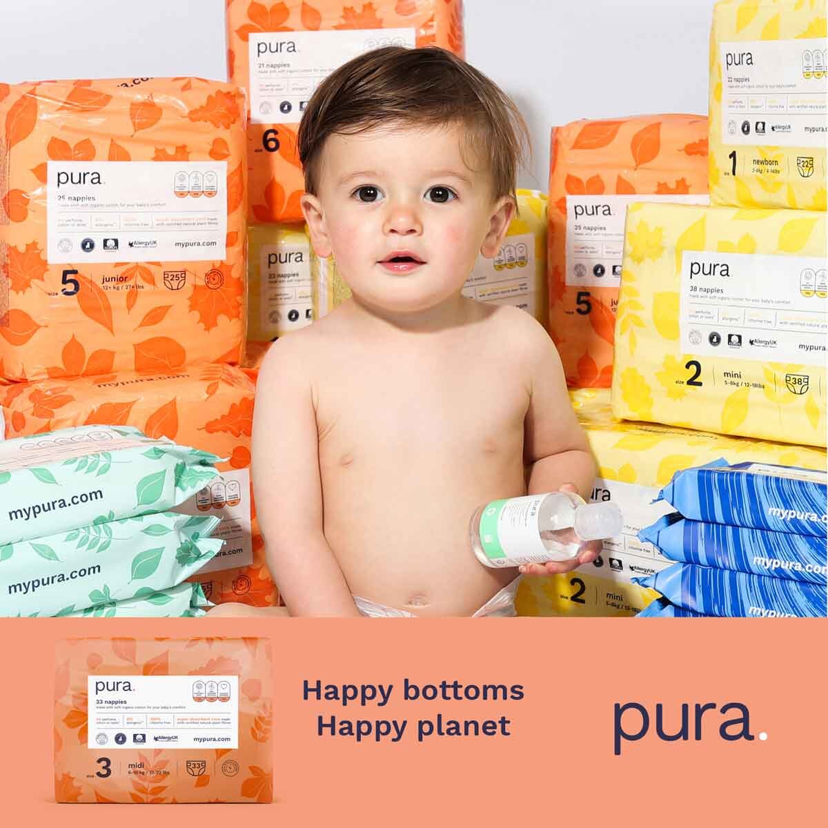 Baby Sitting With Pura Nappy Packs