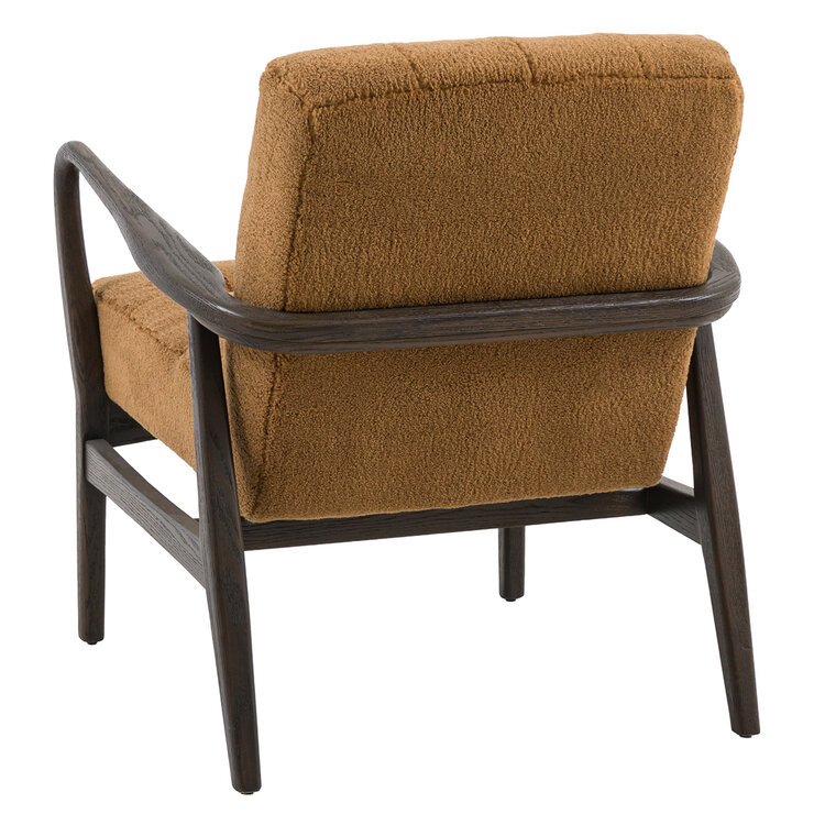 Gallery Humber Orange Faux Sheepskin Armchair Gallery Humber Orange Faux Sheepskin Armchair