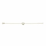 14ct Yellow Gold Heart Shaped Bracelet 14ct Yellow Gold Heart Shaped Bracelet