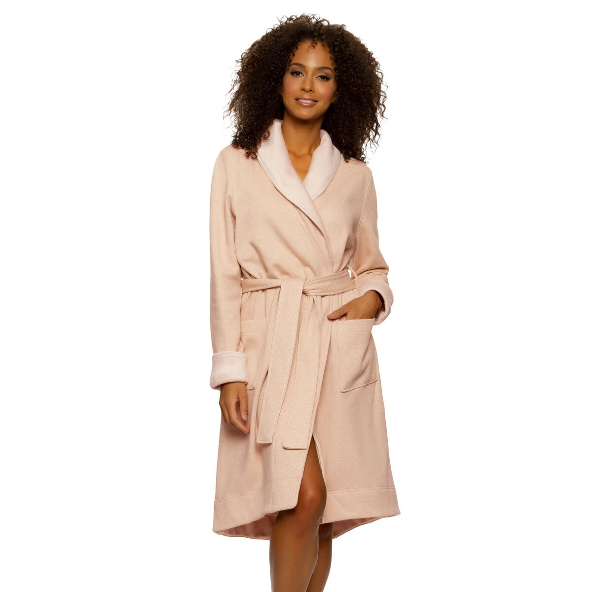 Kirkland Signature Women's Robe in Heather Oatmeal, Large