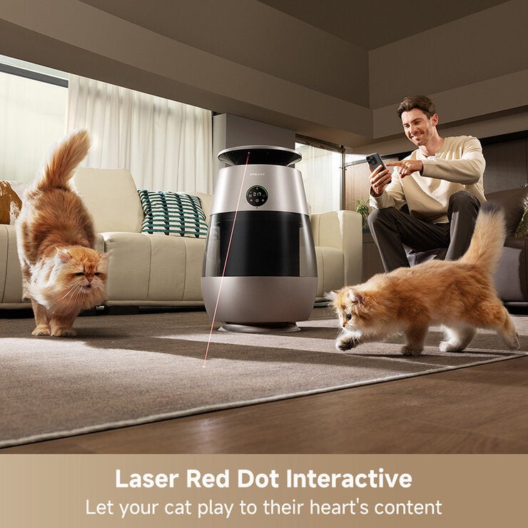 Lifestyle image with laser red dot interactive