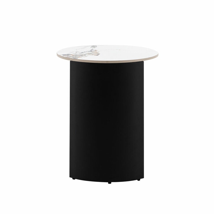 Gallery Marzio White Marble Side Table Gallery Marzio White Marble Side Table