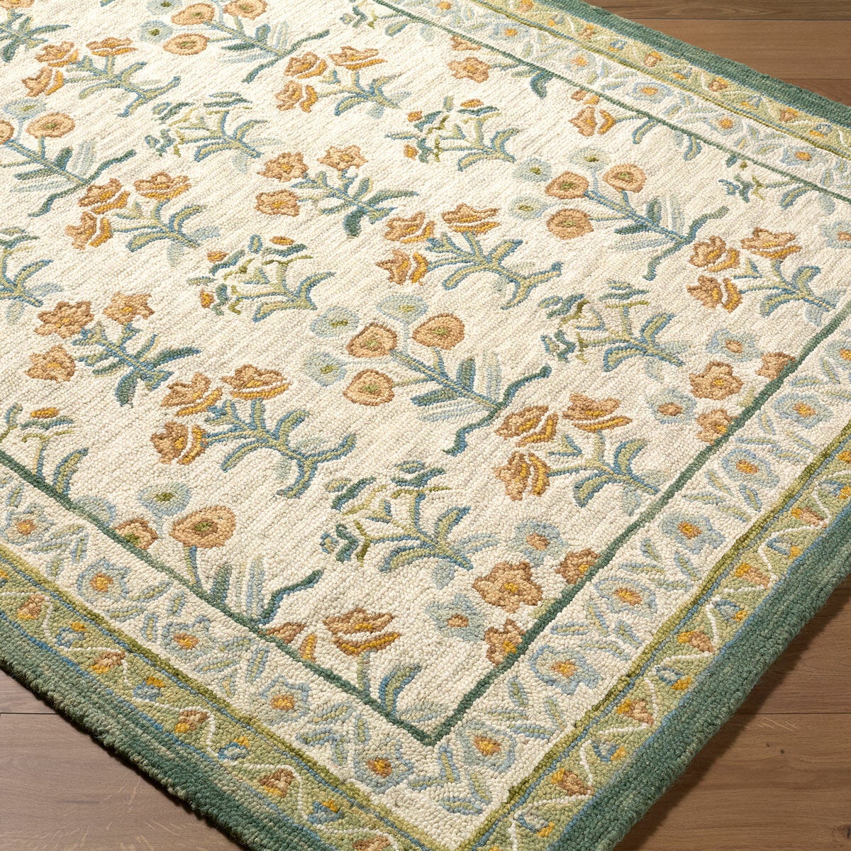 Livabliss Fairfax Green Wool Rug, In 2 Sizes Livabliss Fairfax Green Wool Rug, In 2 Sizes