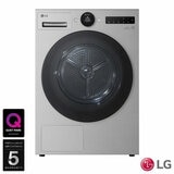 LG RHX7009TSB 9kg Heat Pump Tumble Dryer, A+++ Rated in Silver