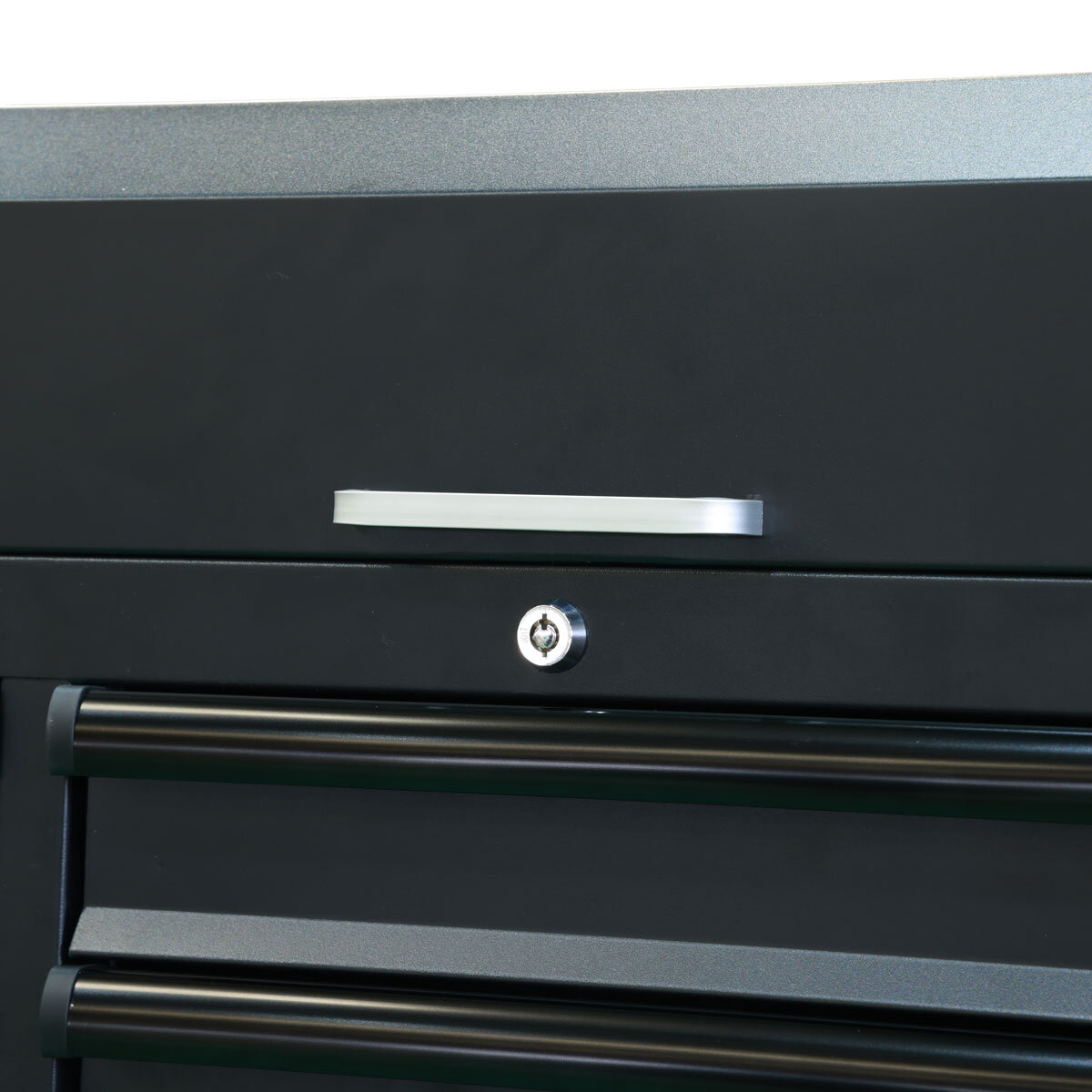 Close up detailed shot of HILKA 55" 8 DRAWER CHEST  TOOL CHEST ITC55