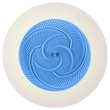 Image of Homedics Drift Sandscape table from above with blue light on