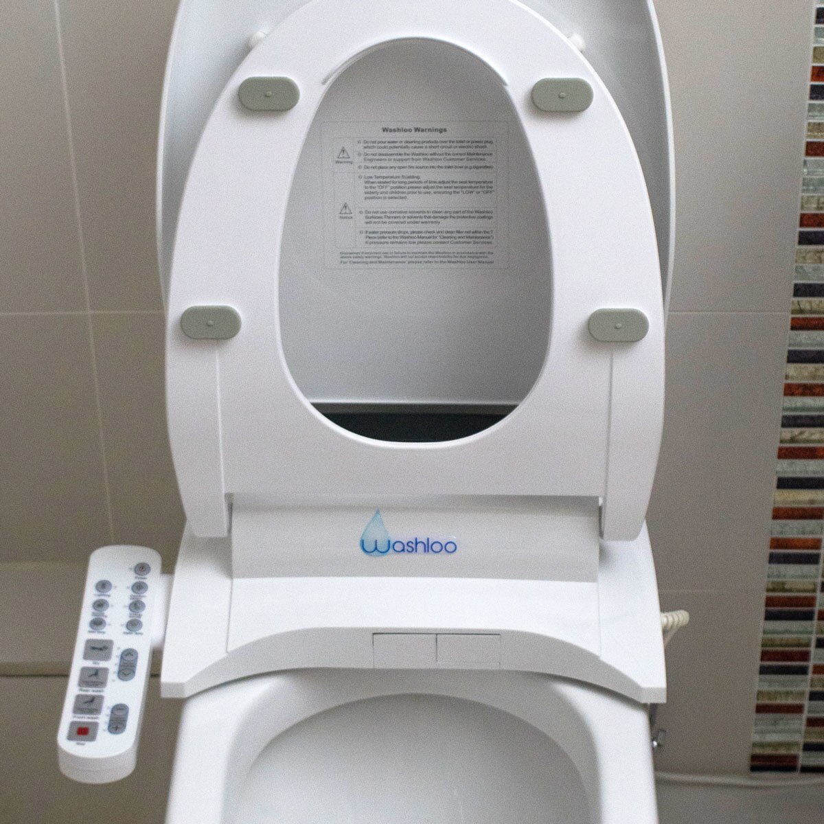 Washloo Omega Smart Electric Bidet Toilet Seat Costco UK