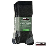 Kirkland Signature Mens' Merino Wool Sock, 4 Pack