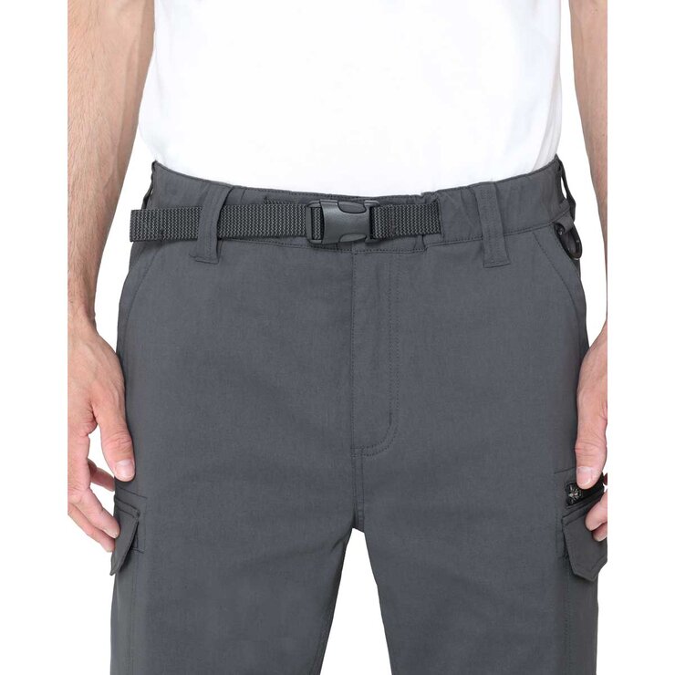 BC Clothing Men's Convertible Pant in Charcoal