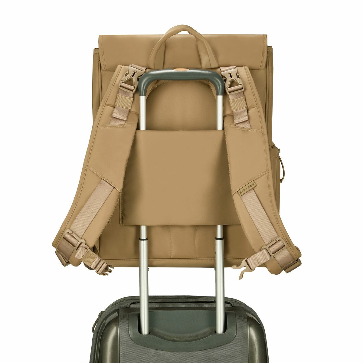 KIT + ACE Diaper Bag with Stroller Organizer in Tan KIT + ACE Diaper Bag with Stroller Organizer in Tan