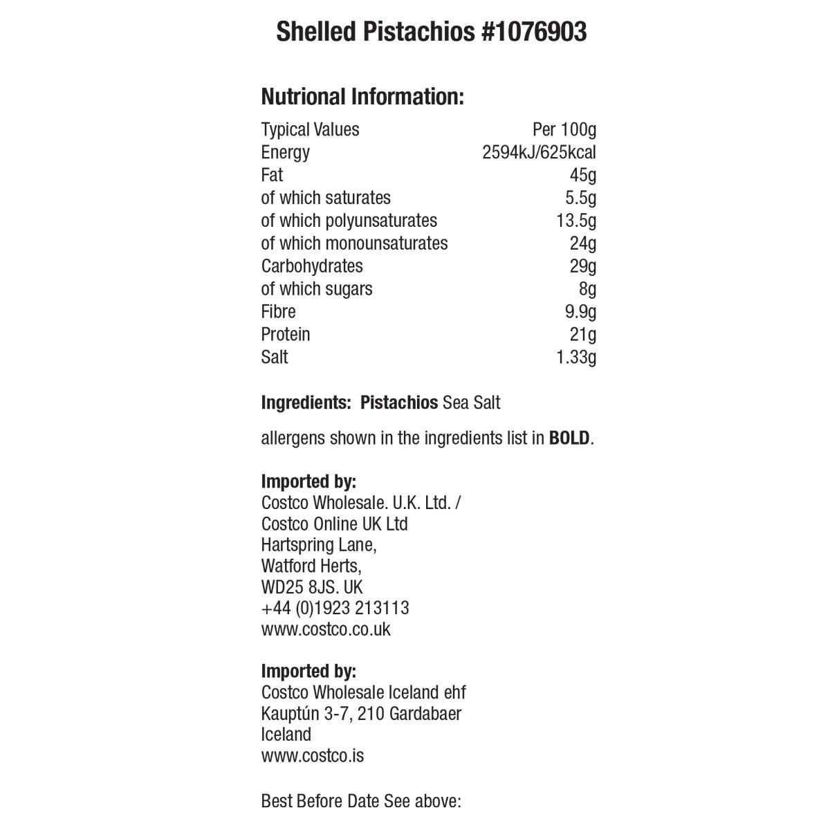 Nutritional Information