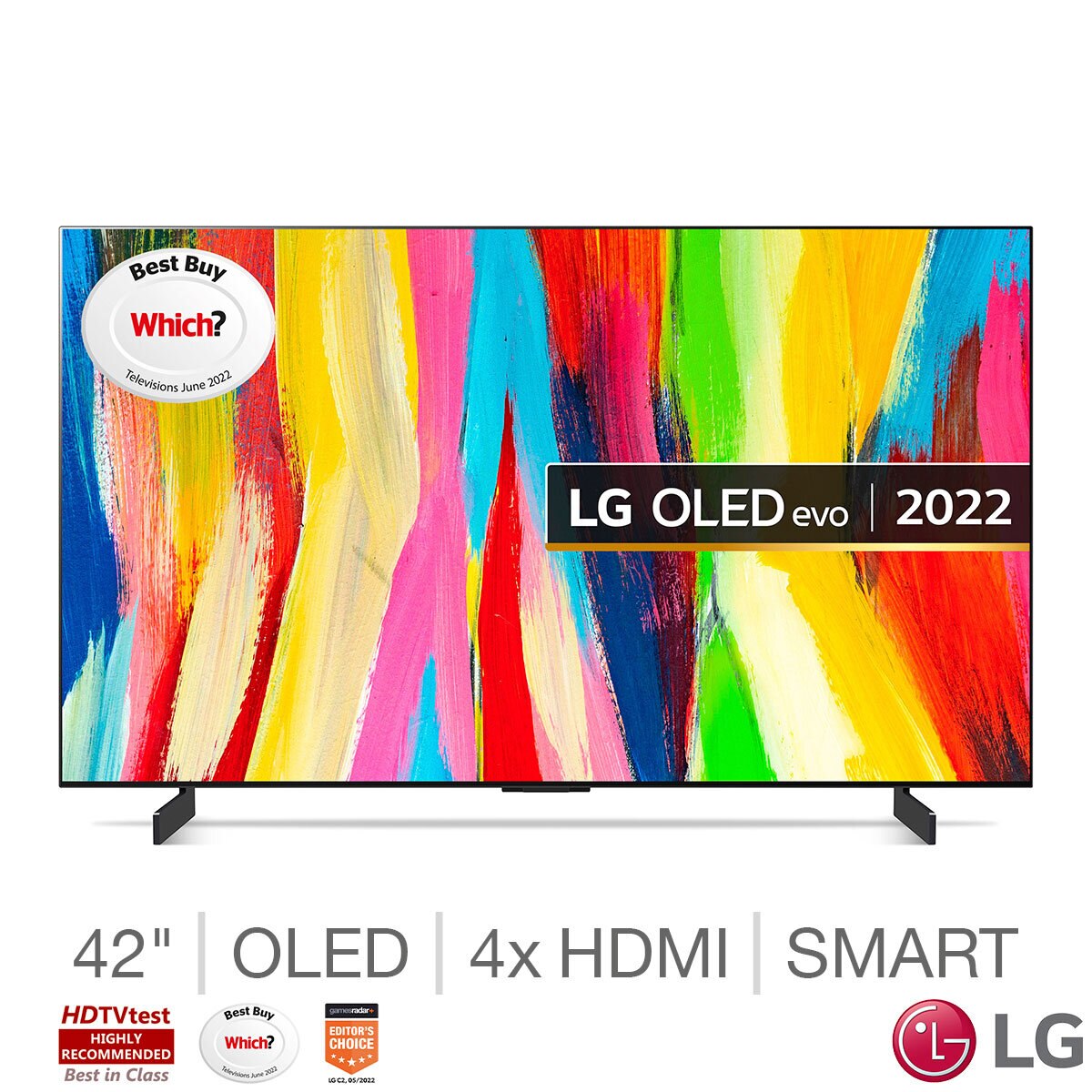 LG OLED42C24LA 42 Inch OLED 4K Ultra HD Smart TV Costco UK