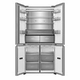 Hisense KitchenFit RQ768N4GVE, Non Plumbed Multidoor Fridge Freezer, E Rated In Silver Glass Hisense KitchenFit RQ768N4GVE, Non Plumbed Multidoor Fridge Freezer, E Rated In Silver Glass