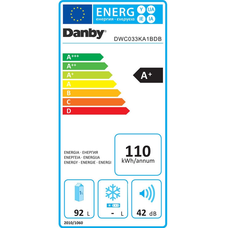 Danby DWC033KA1BDB, 36 Bottle Wine Cooler in Black Costco UK